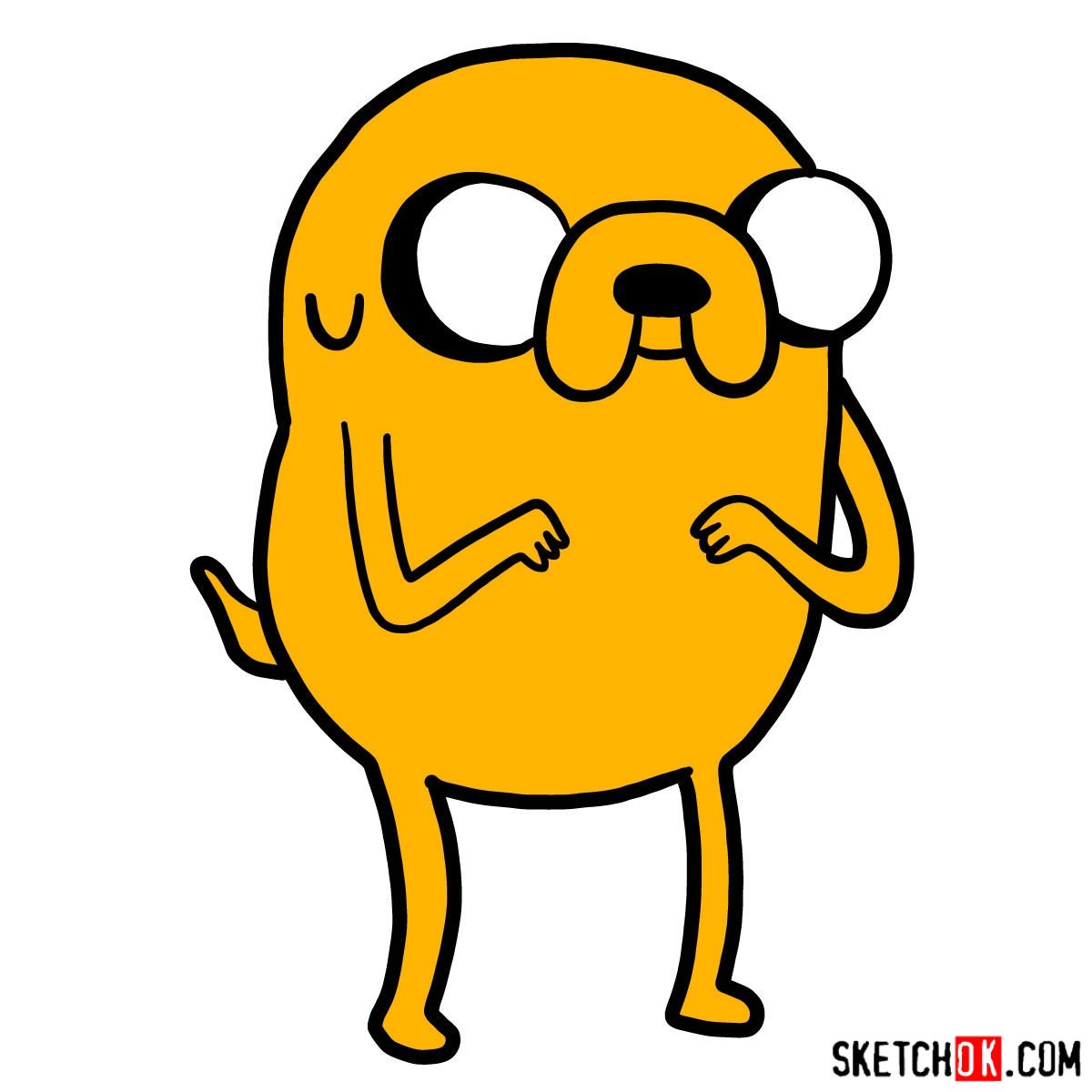 Mastering How to Draw Jake the Dog from Adventure Time