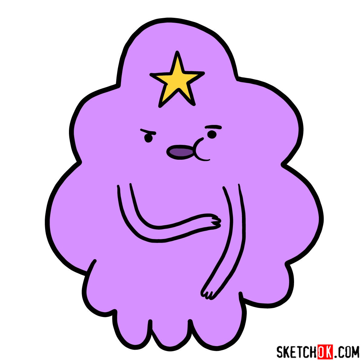 How To Draw Lumpy Space Princess Step By Step Drawing Tutorials