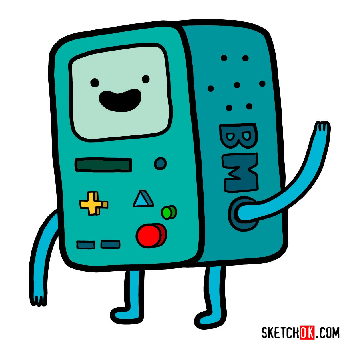 How to draw BMO from Adventure Time