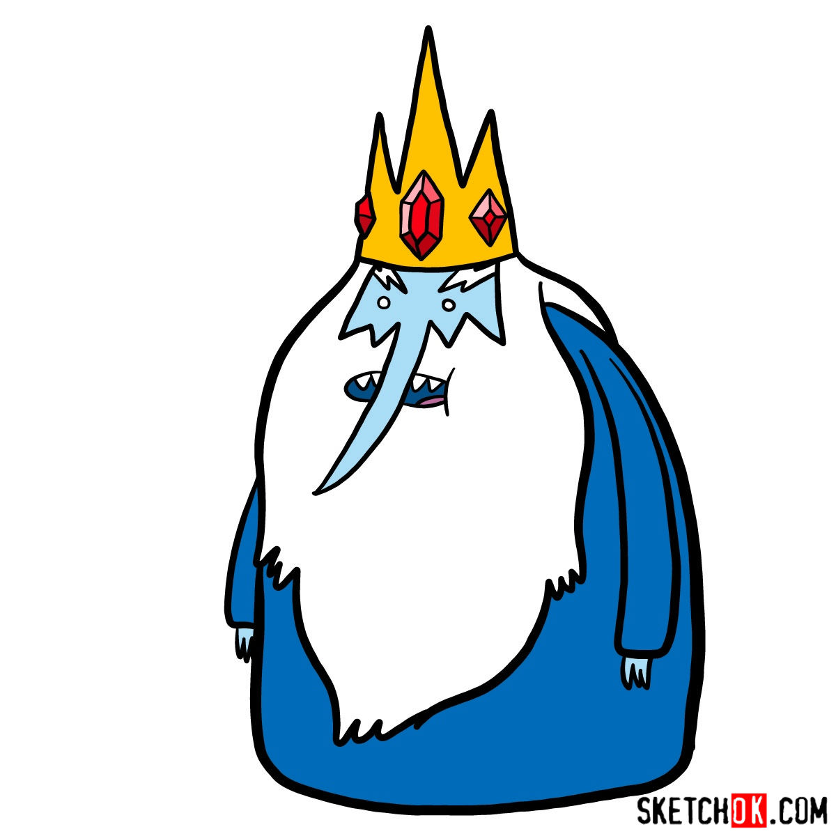 How to draw Ice King
