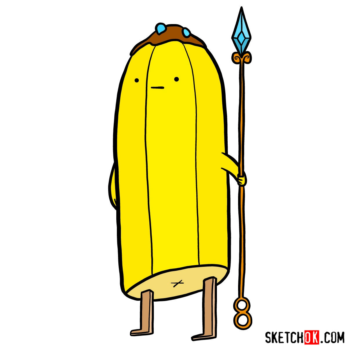 How to draw Banana Guards from Adventure Time