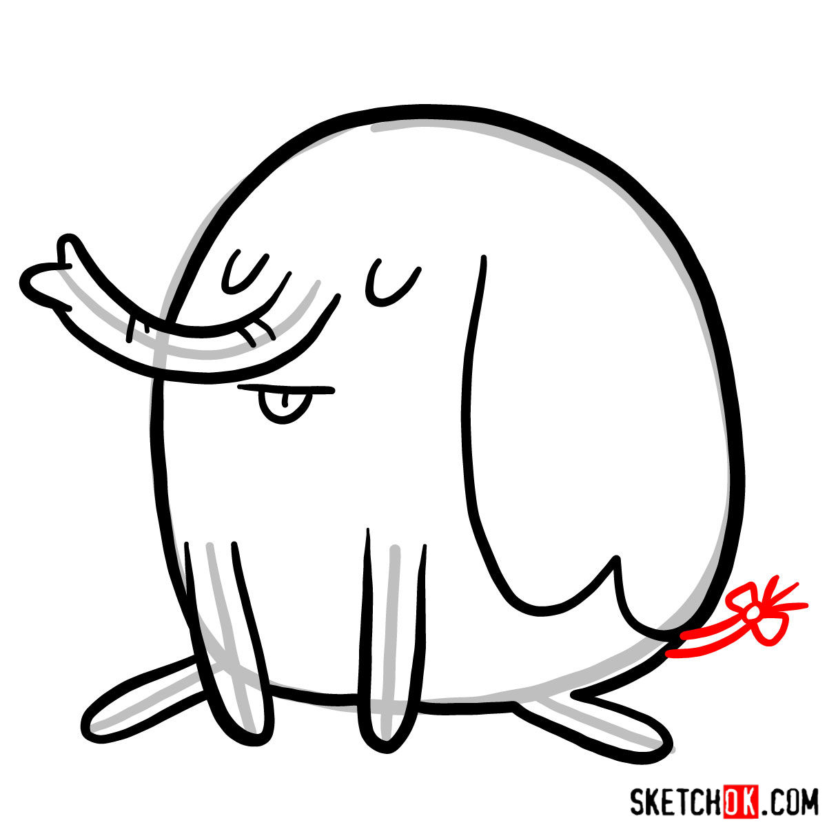 How to draw Tree Trunks from Adventure Time - step 07
