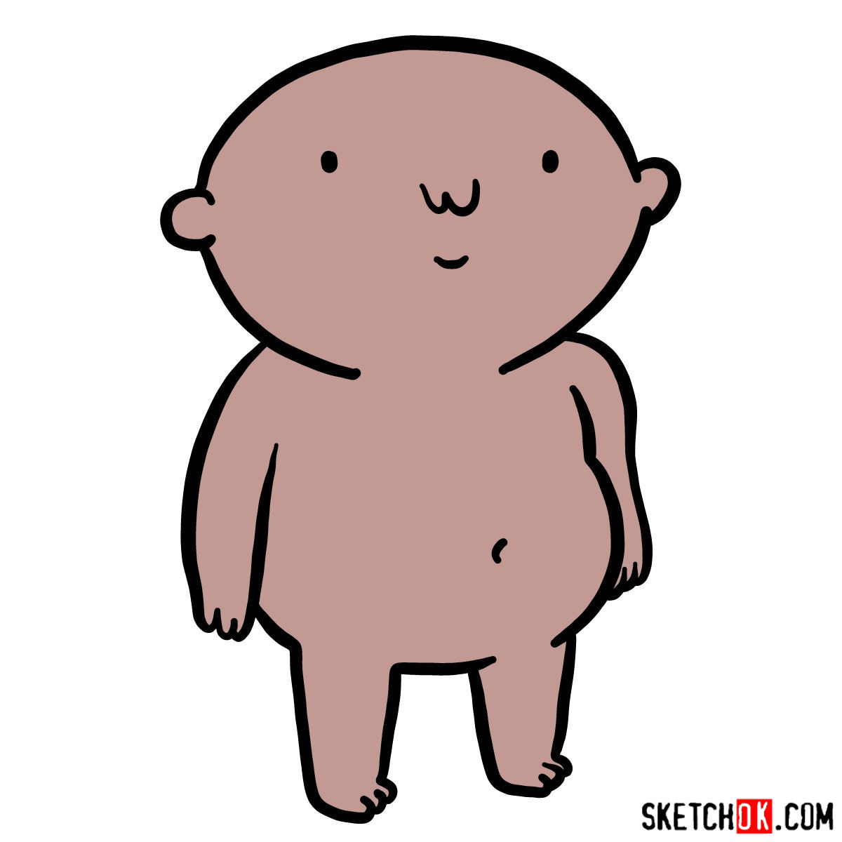 How to draw Finn's Baby Brother from Adventure Time