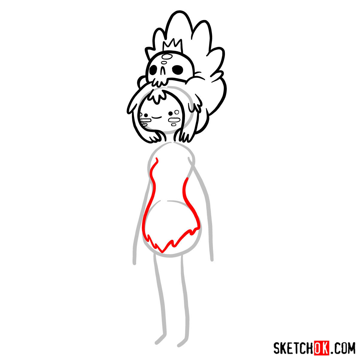 How to draw Jungle Princessfrom Adventure Time - step 07