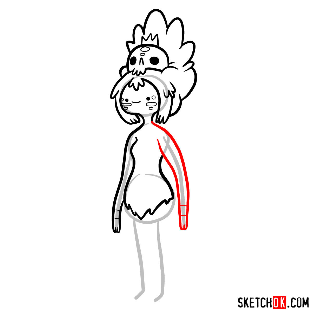 How to draw Jungle Princessfrom Adventure Time - step 09