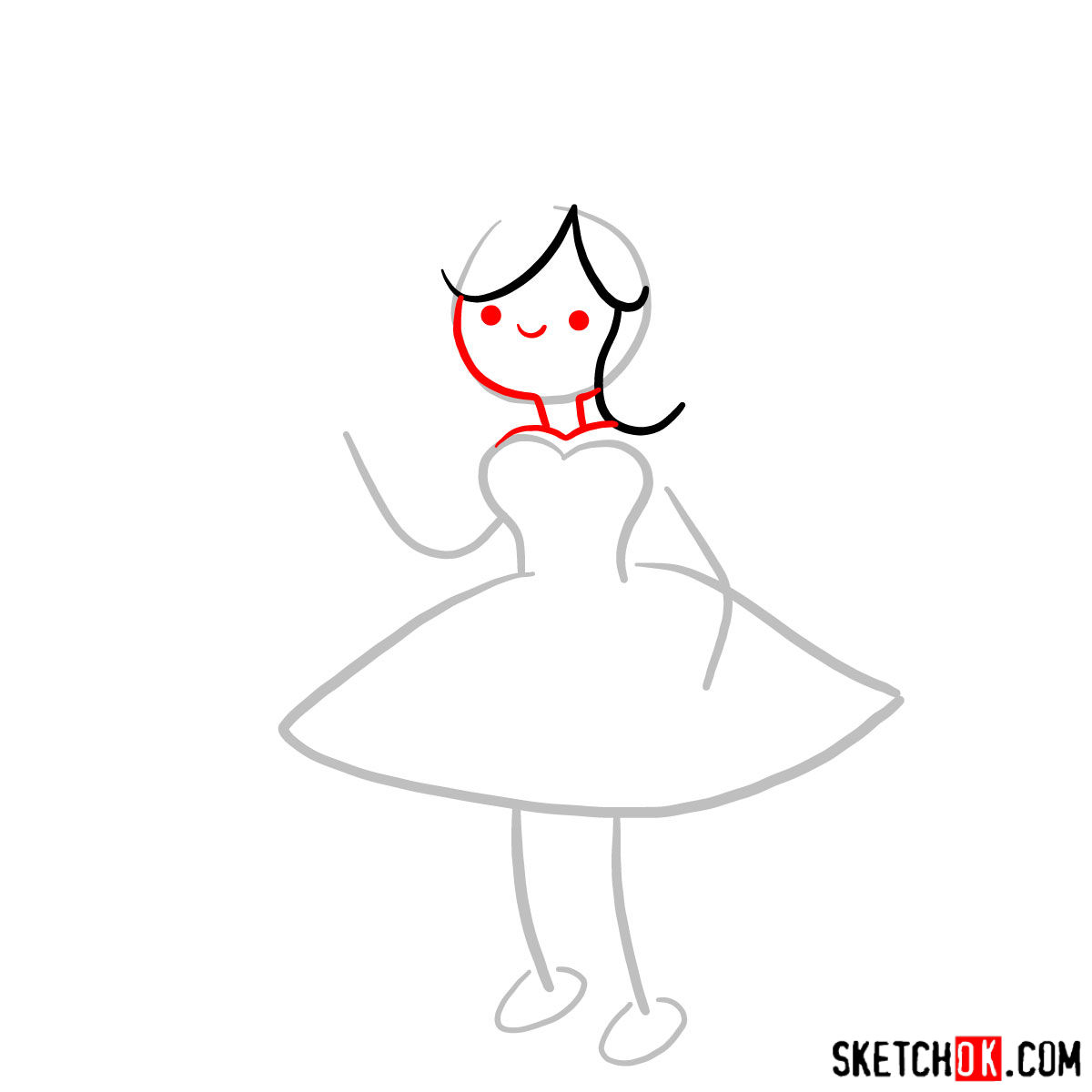 How to draw Breakfast Princess from Adventure Time - step 03