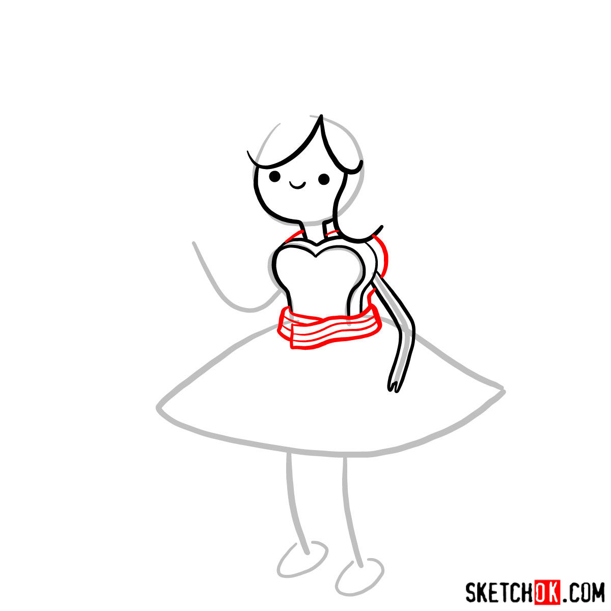 How to draw Breakfast Princess from Adventure Time - step 06