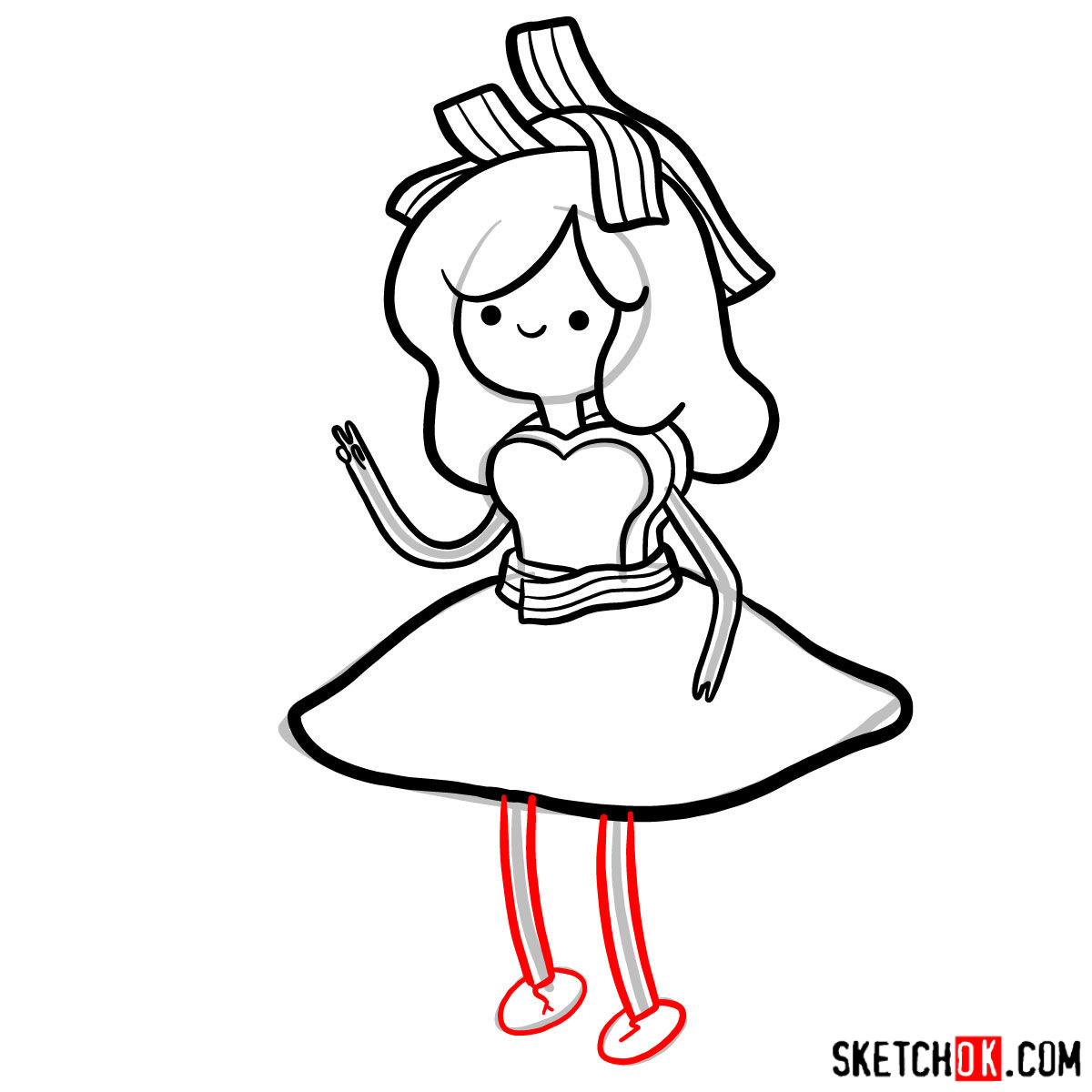 How to draw Breakfast Princess from Adventure Time - step 11