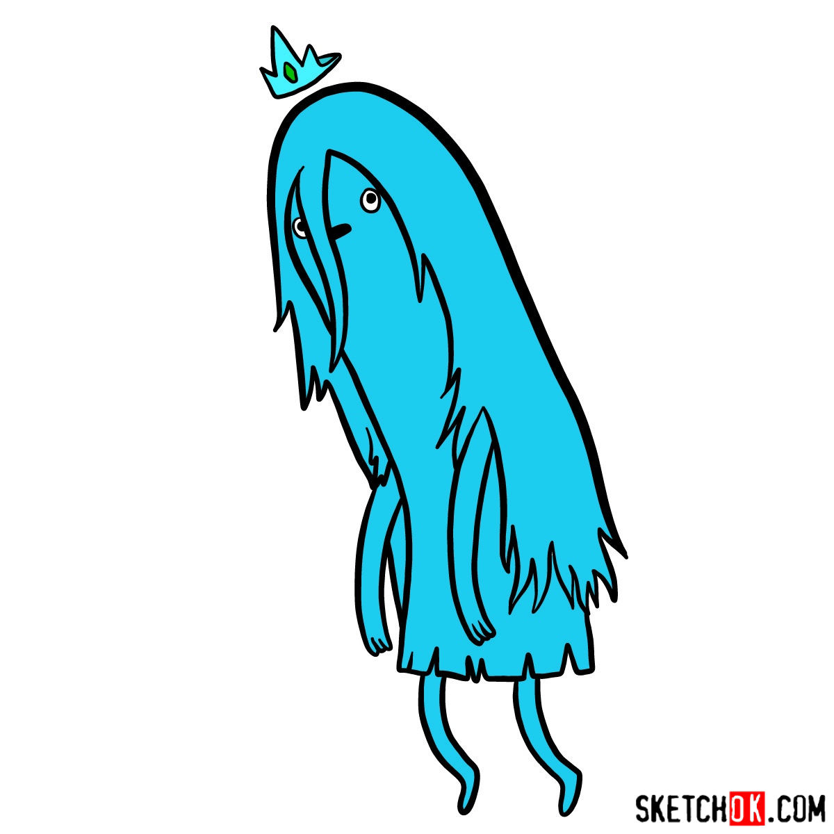 How to draw Ghost Princess