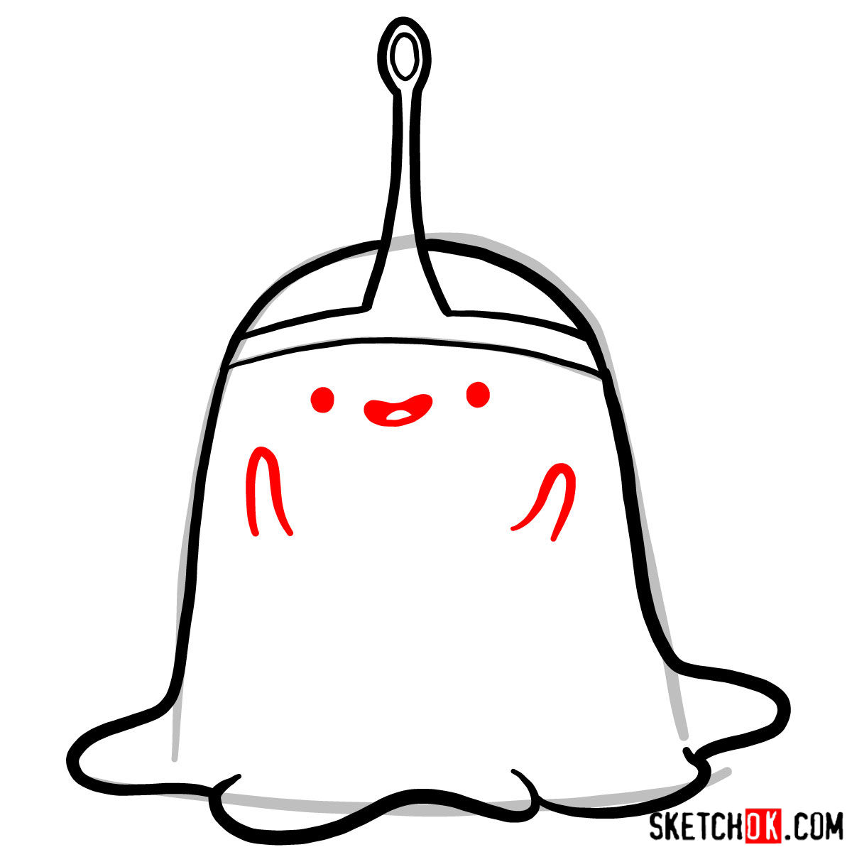How to draw Slime Princess from Adventure Time - step 05