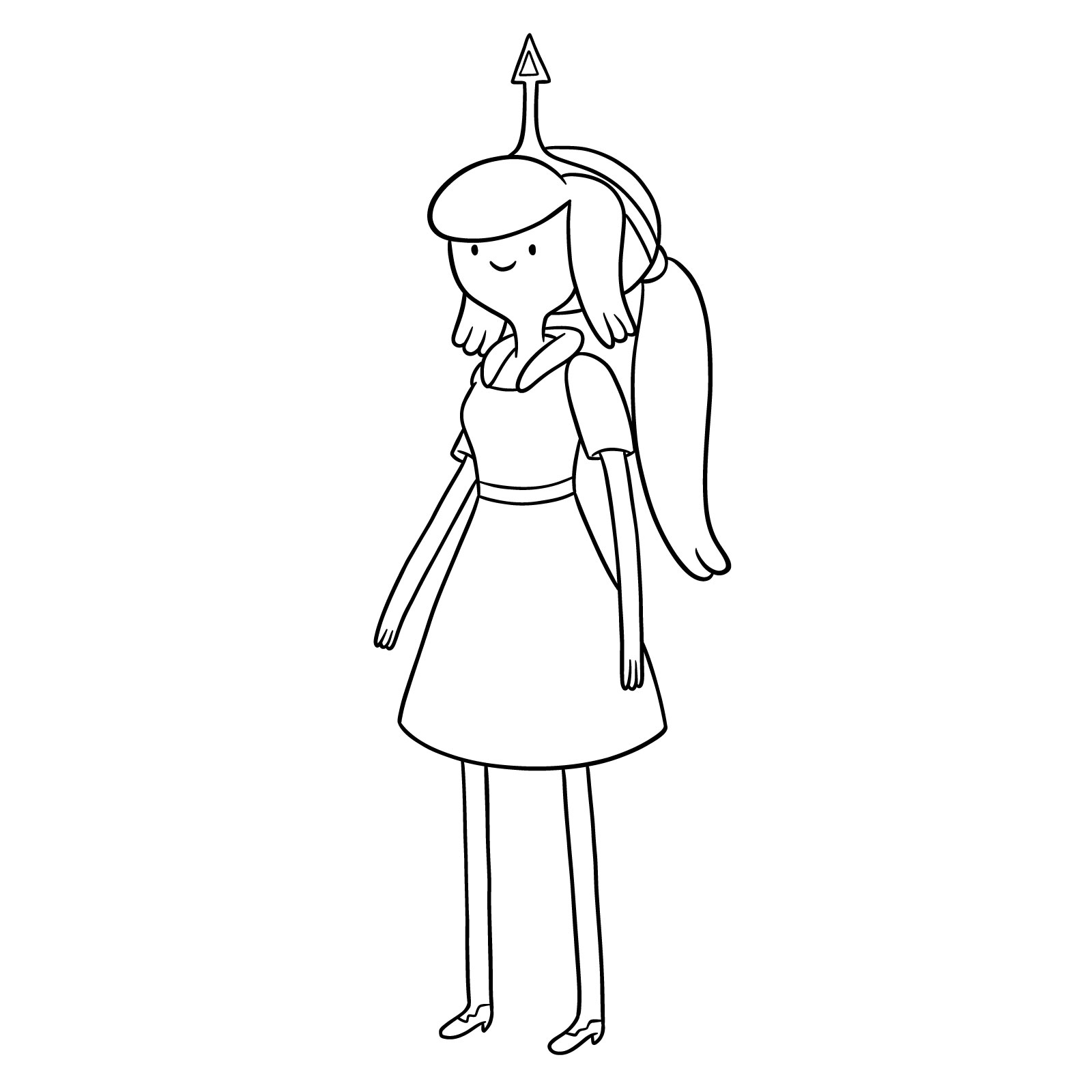 How to draw Princess Chewypaste from Adventure Time - final step