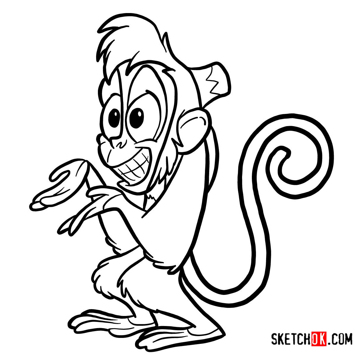 How to Draw Abu from Disney's Aladdin in 12 Easy Steps