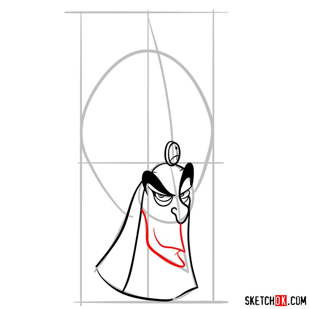 How to draw Jafar - step 07