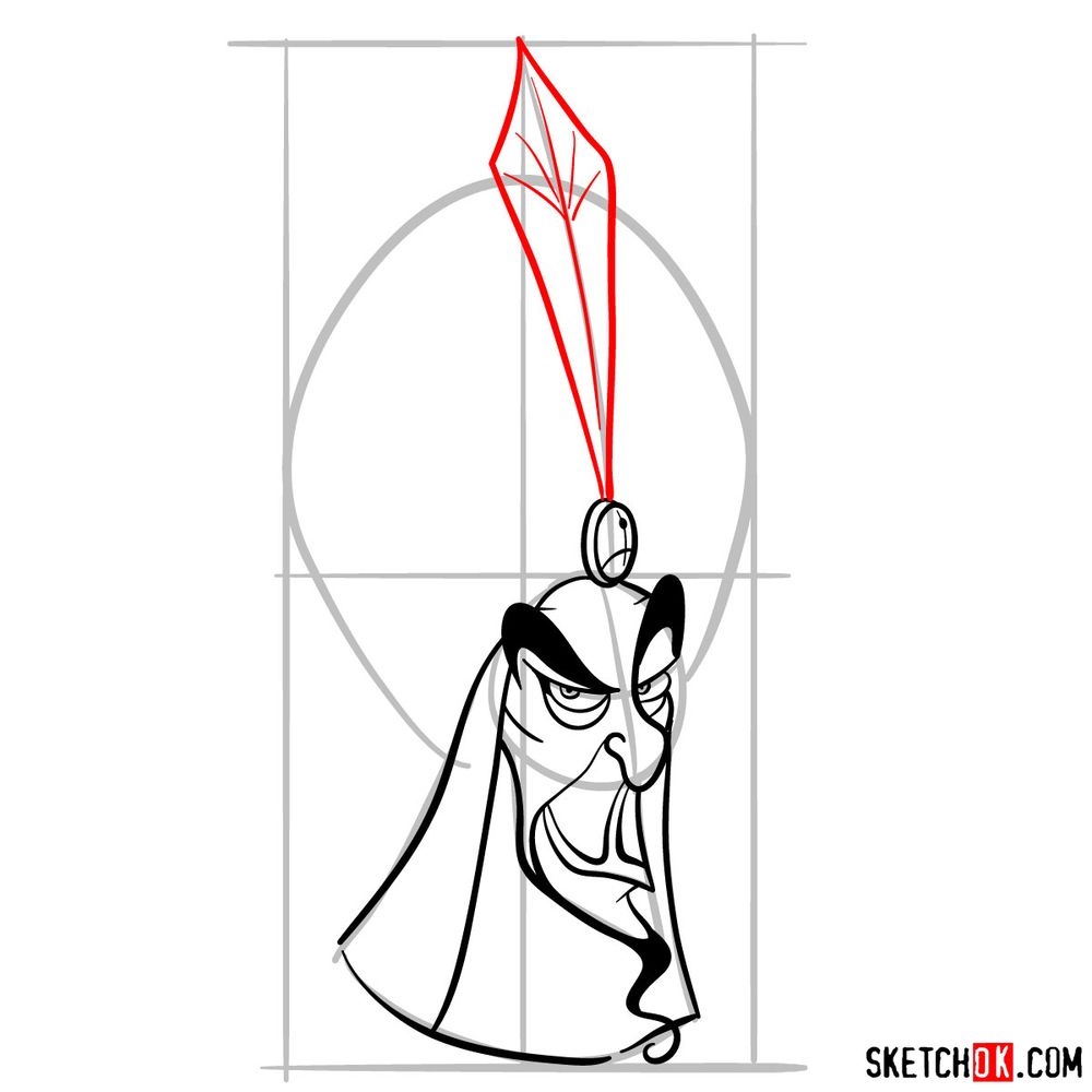 How to draw Jafar - step 10