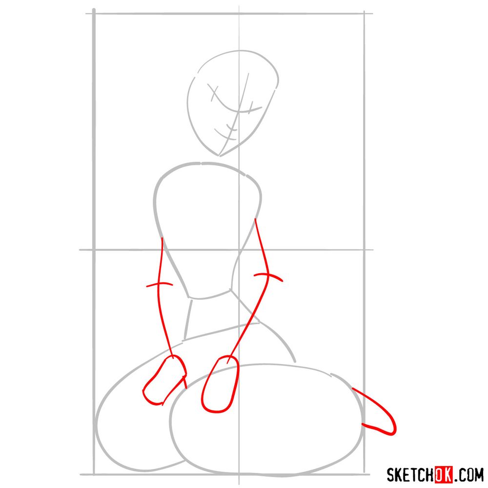 How to draw Jasmine - step 03