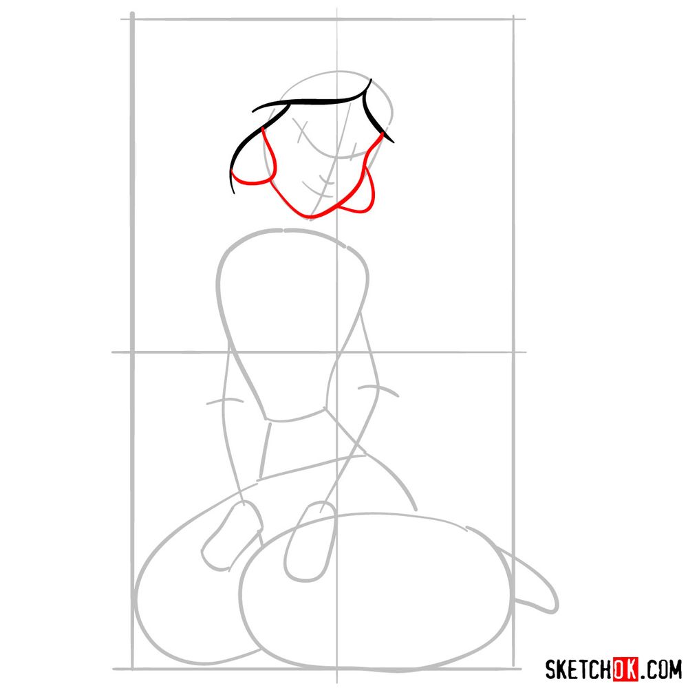 How to draw Jasmine - step 05