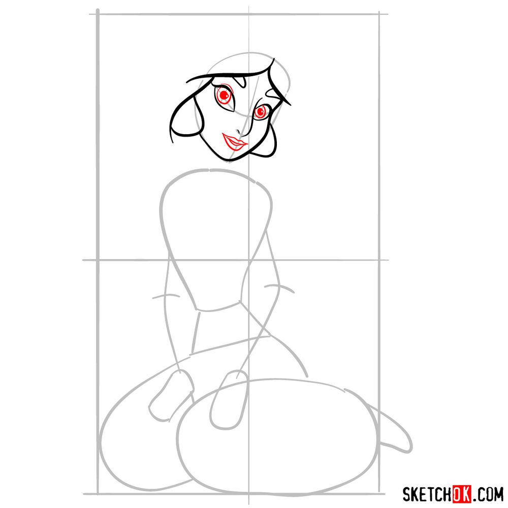 How to draw Jasmine - step 07