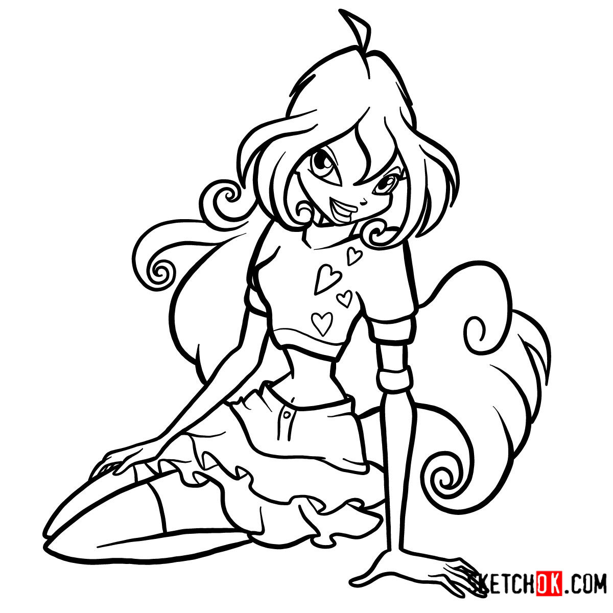 Learn How to Draw Bloom from the Winx Club Step-by-Step