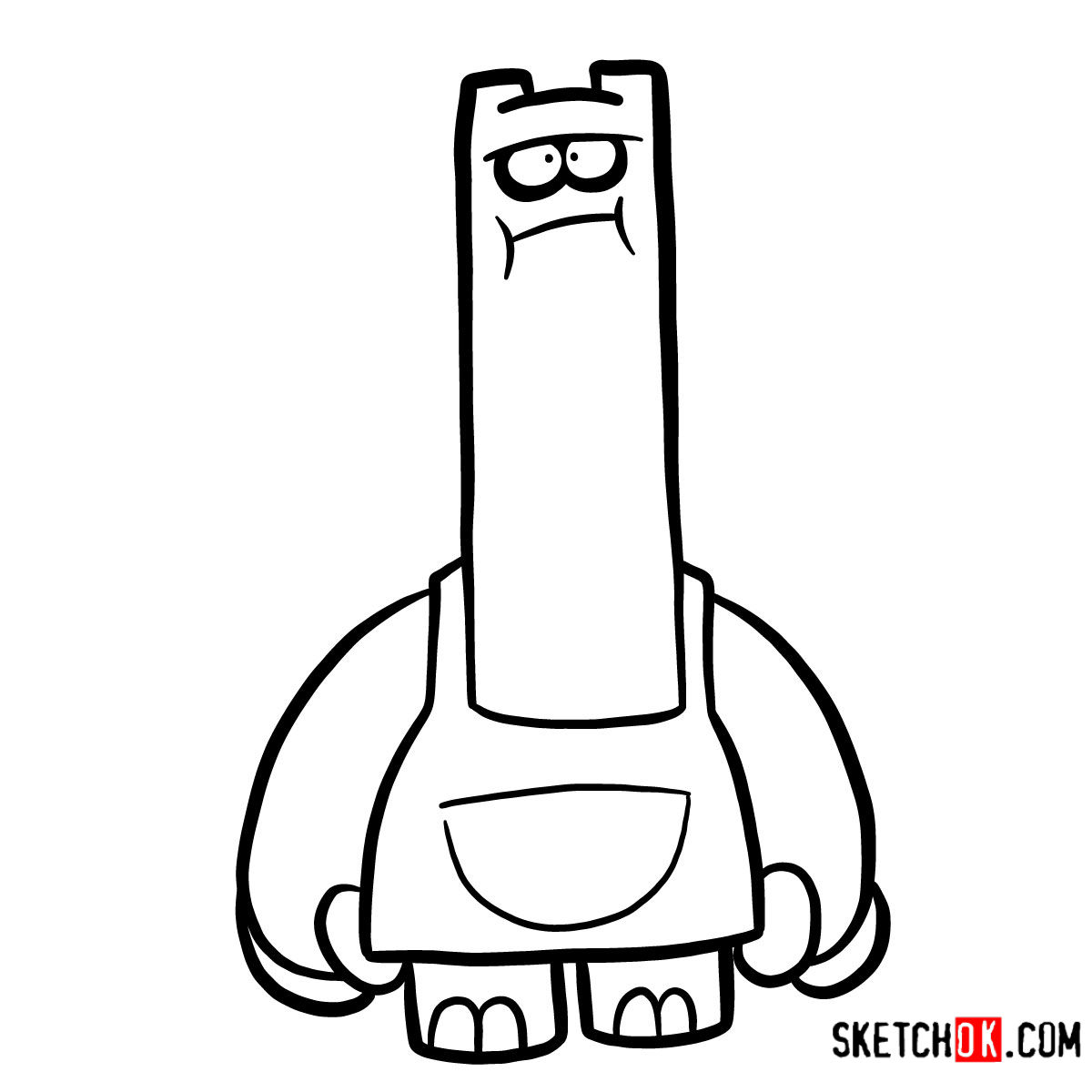 How to draw Shnitzel from Chowder series