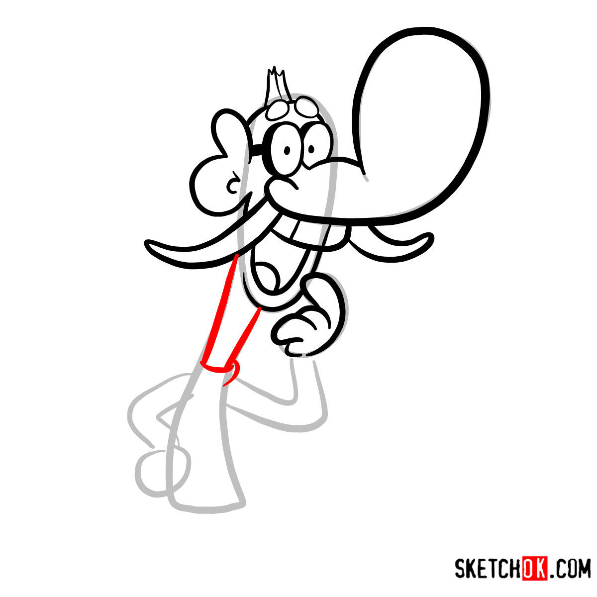 How to draw Mung Daal from Chowder series - step 06
