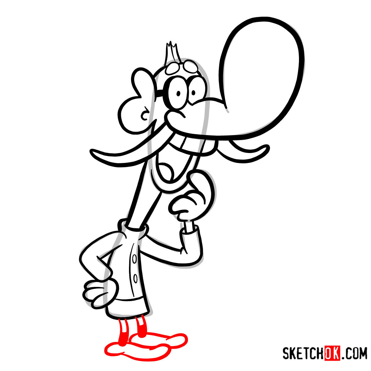 How to draw Mung Daal from Chowder series - step 10