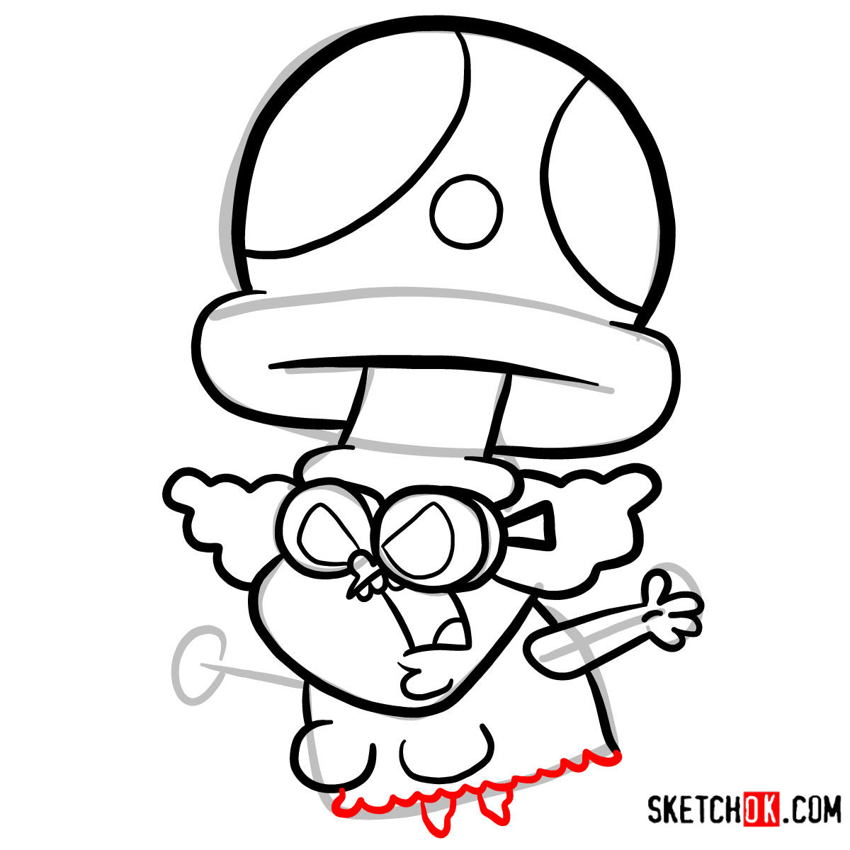 How to draw Truffles from Chowder series - step 09