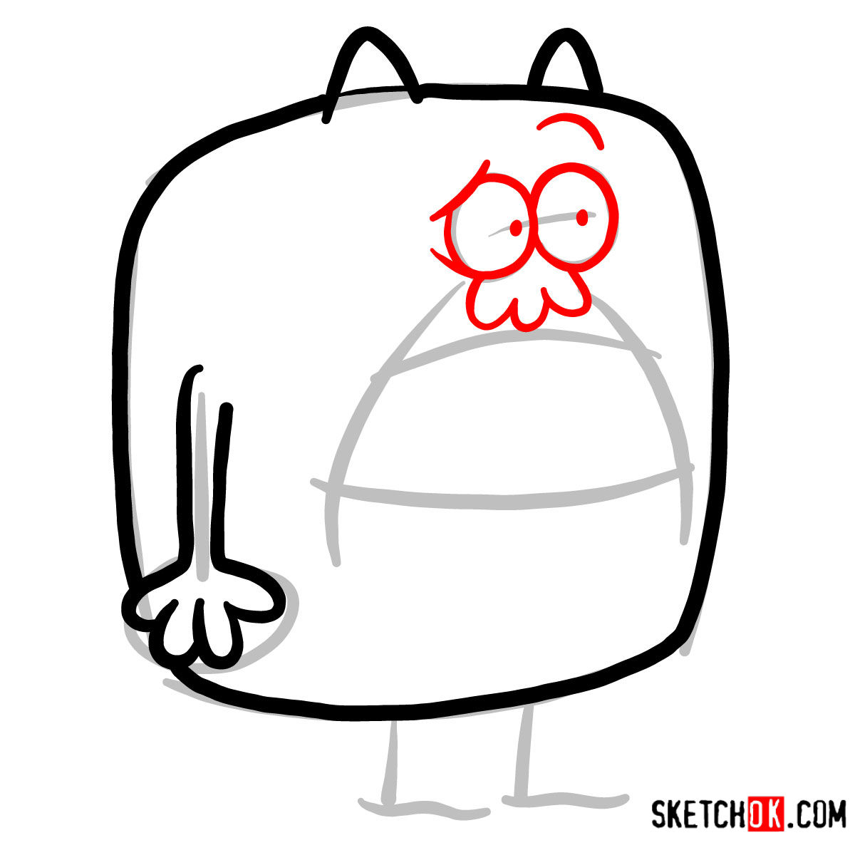 How to draw Chestnut from Chowder - step 03