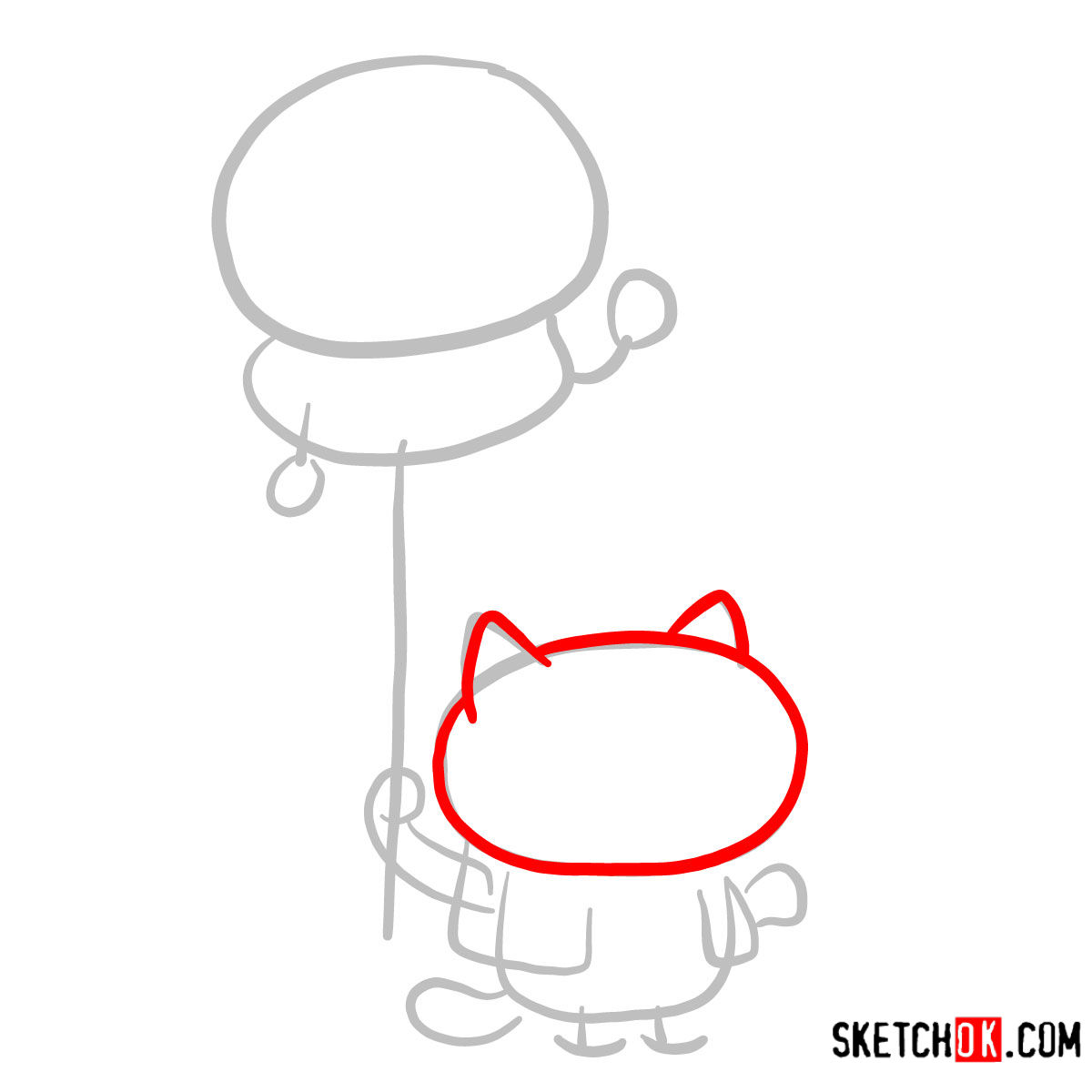 How to draw Mr. Fugu | Chowder series - step 02