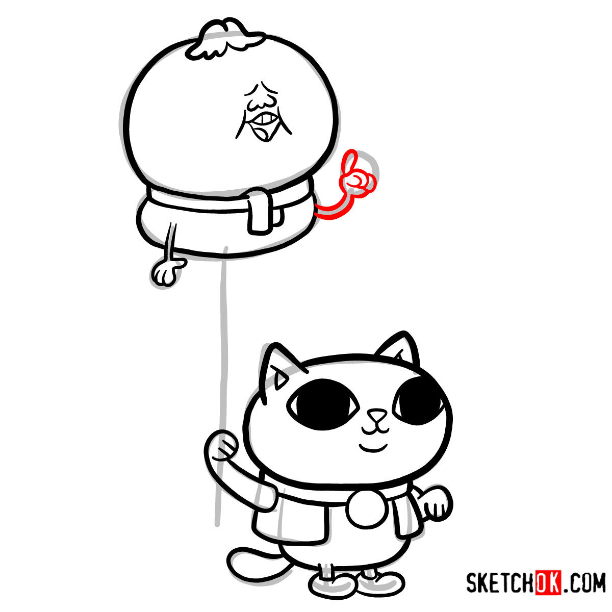 How to draw Mr. Fugu | Chowder series - step 11