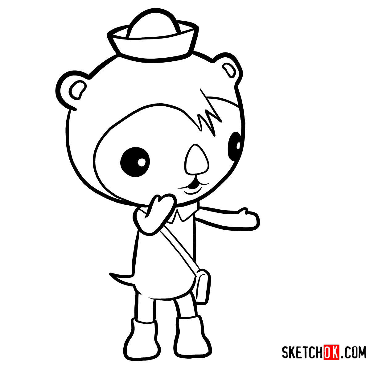 How to draw Octonauts characters Sketchok easy drawing guides