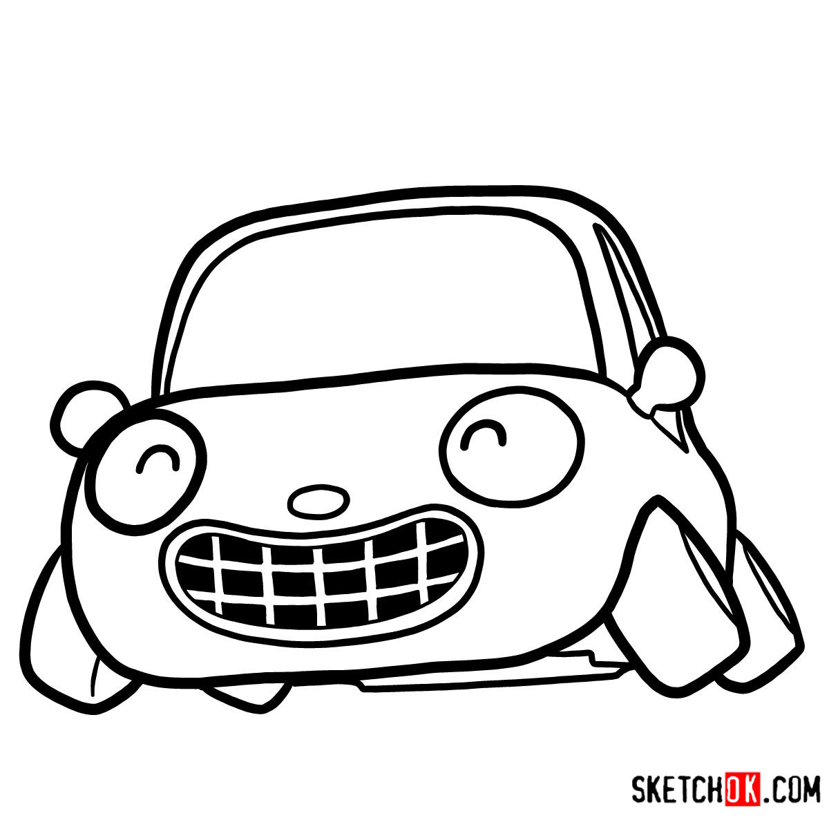 How to draw Tu-Tu the car | Pororo