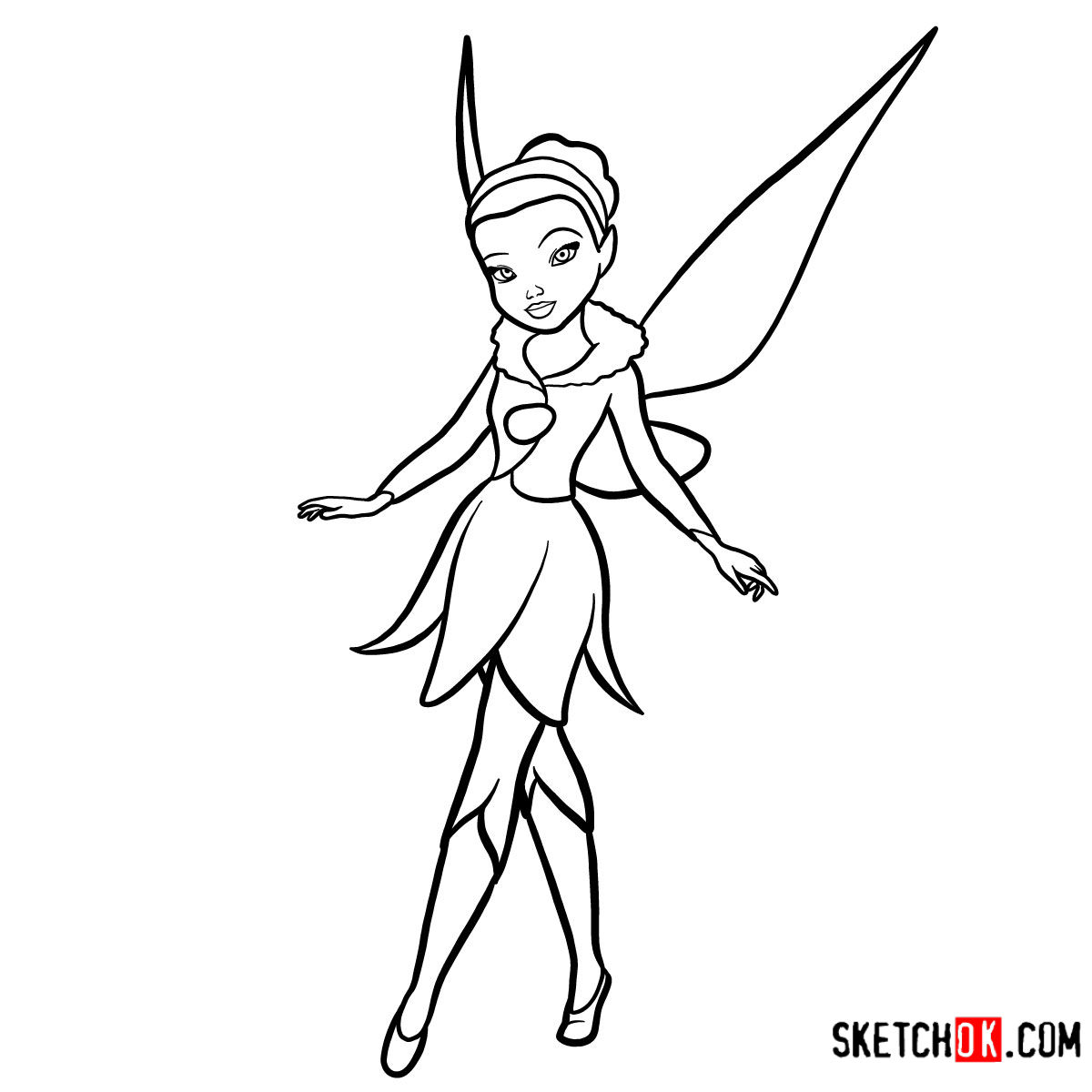 How to Draw Iridessa, the Luminous Fairy StepbyStep