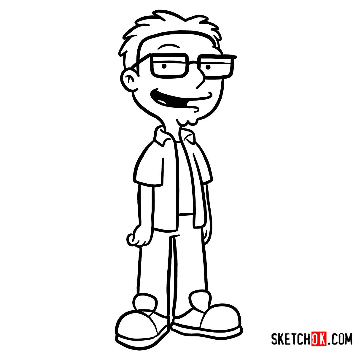 Learn How to Draw Steve Smith from American Dad