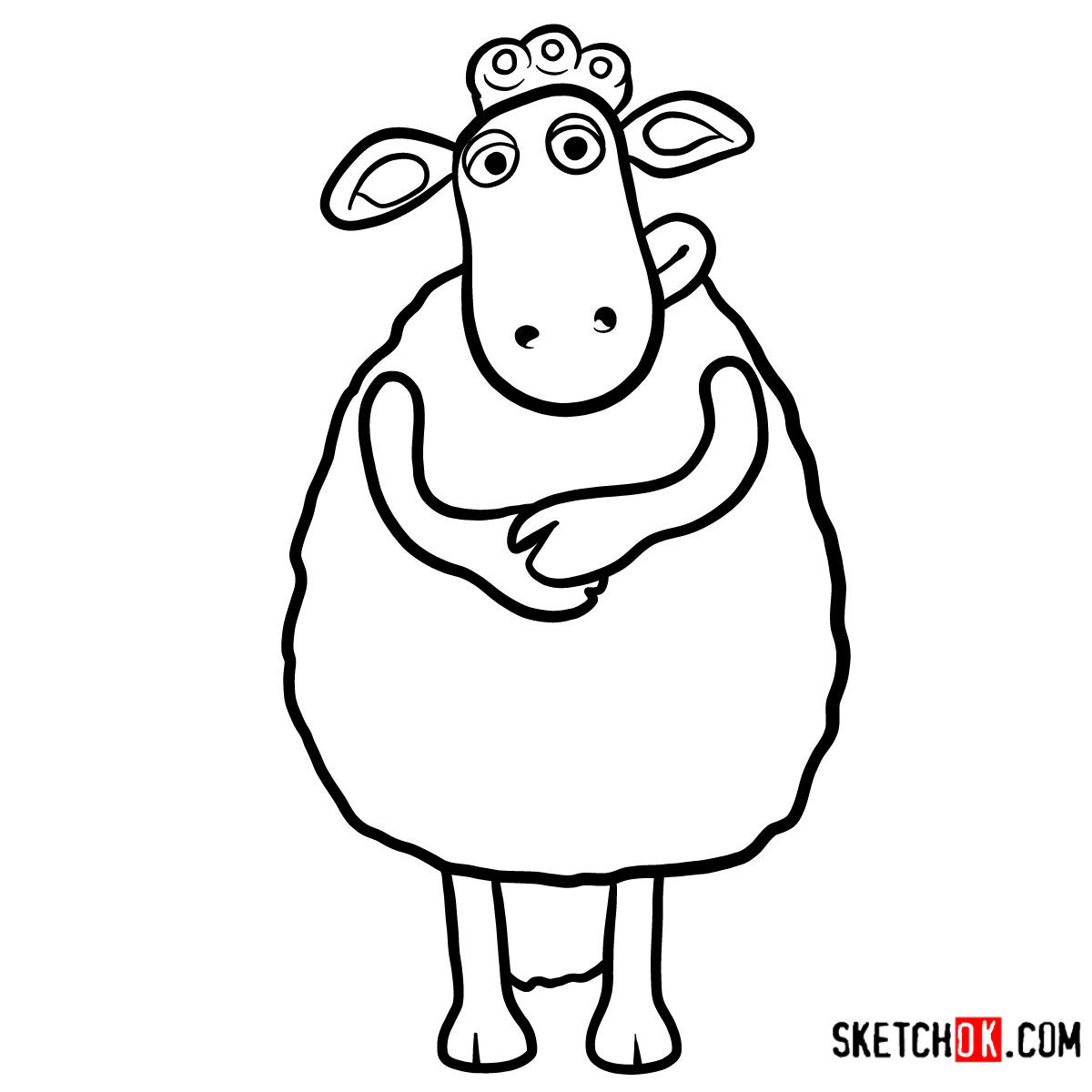 How to draw Timmy's Mother | Shaun the Sheep