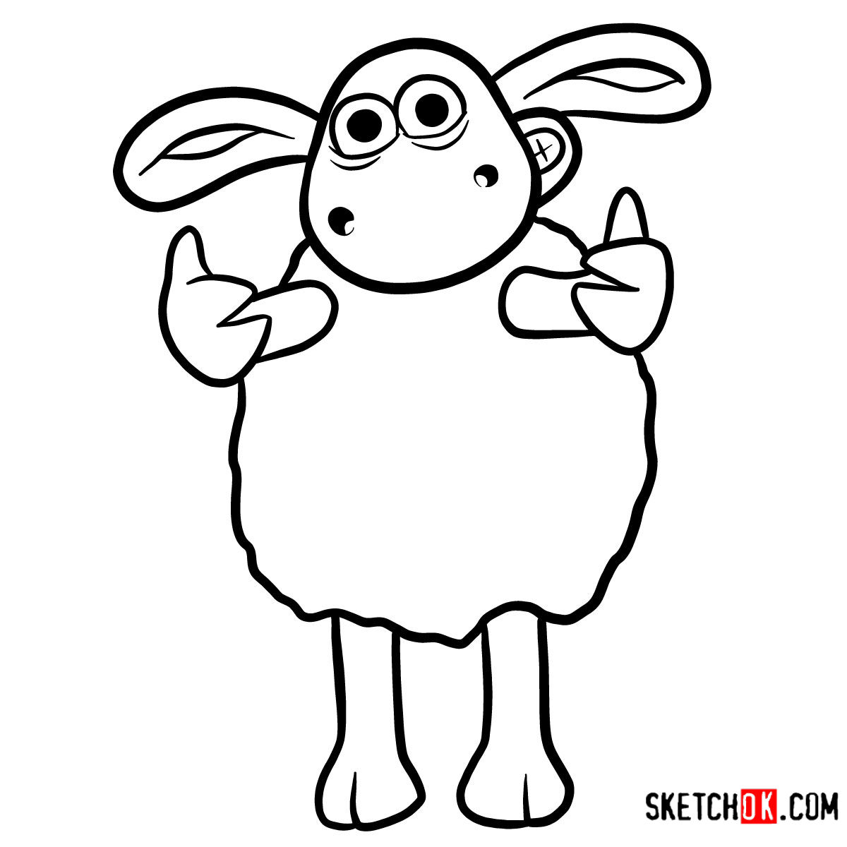 How to draw Timmy | Shaun the Sheep