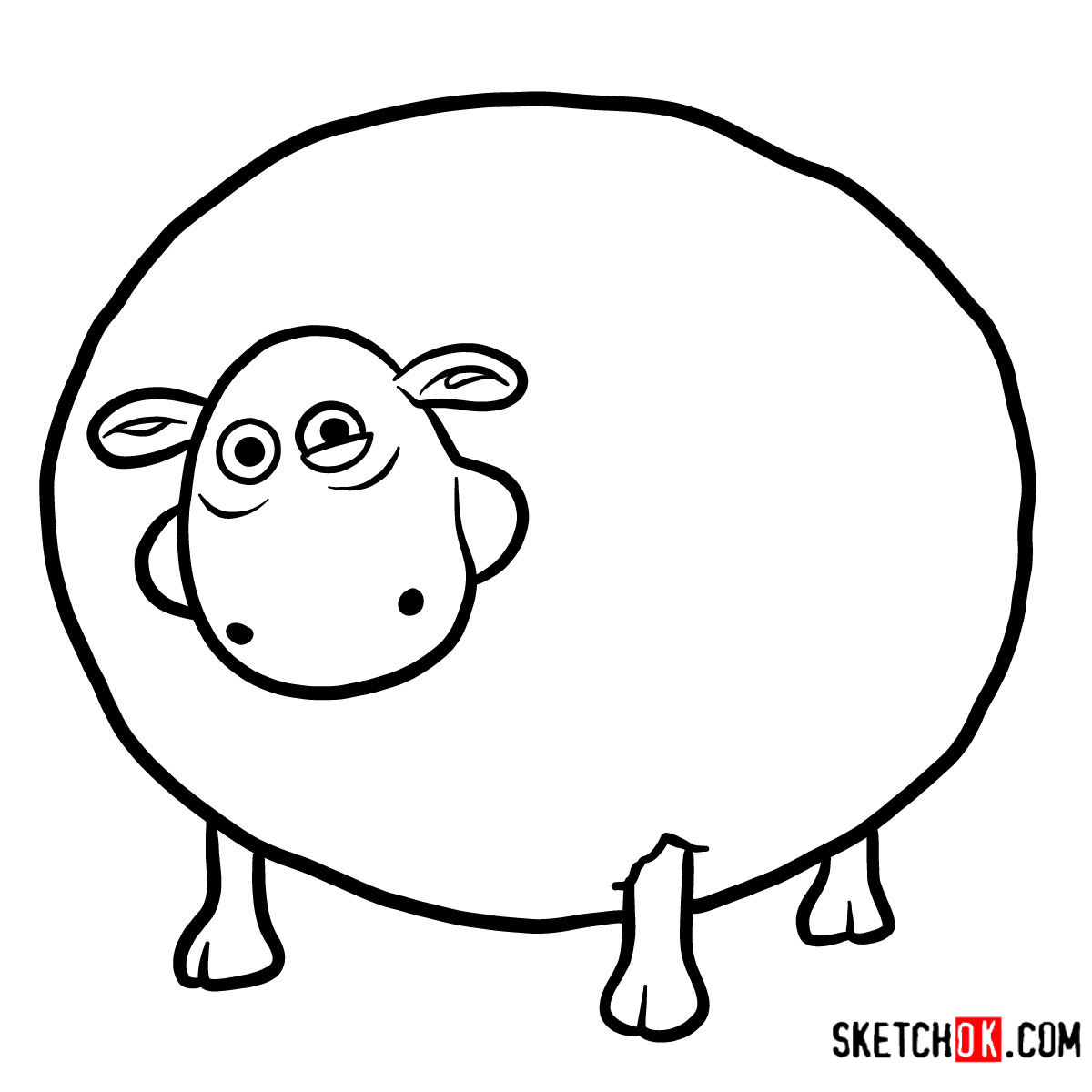 How to draw Shirley | Shaun the Sheep