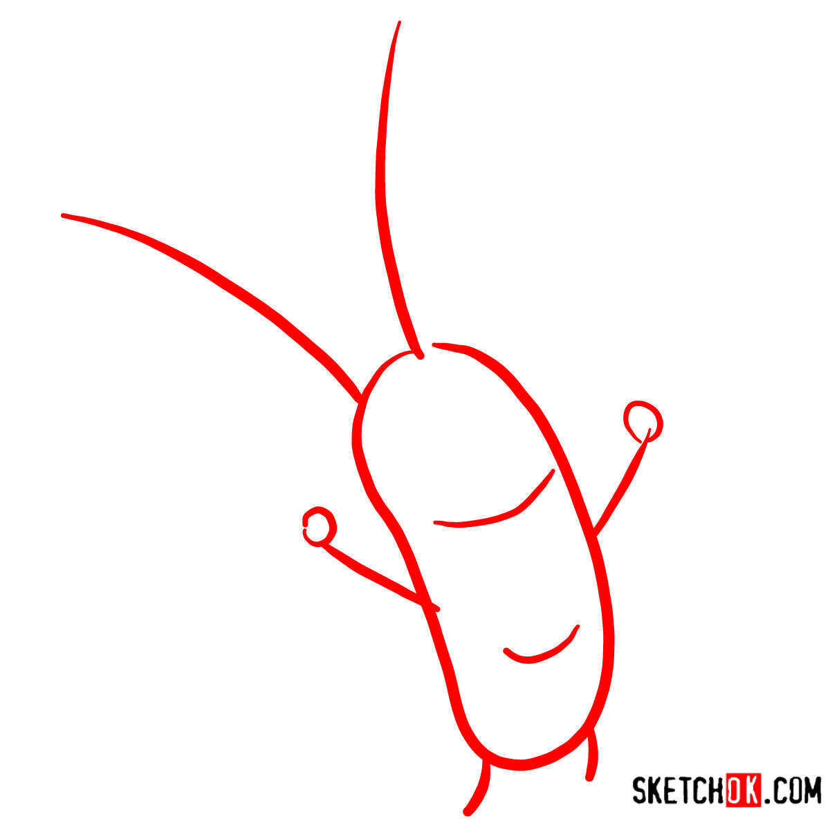 How to draw Sheldon J. Plankton | SpongeBob - step 01