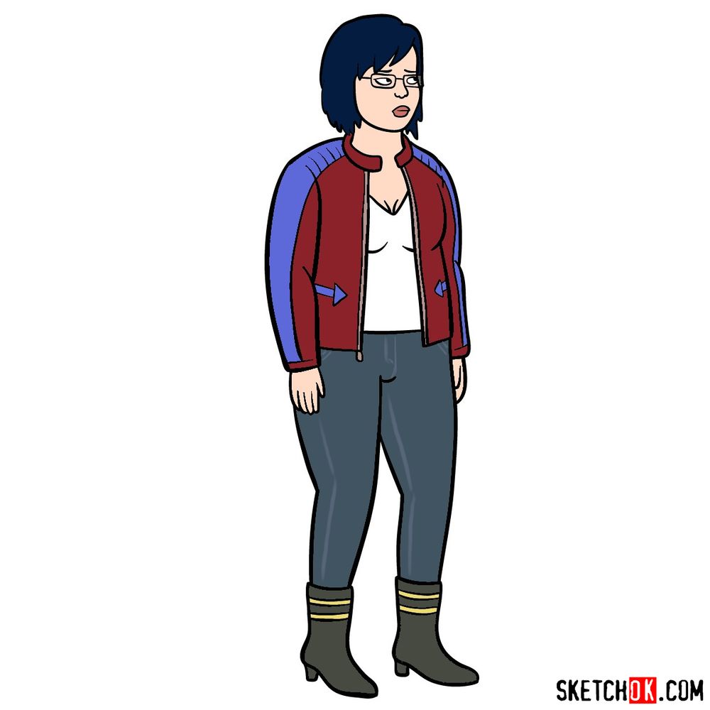 How to draw Diane Nguen new look from the last season - coloring