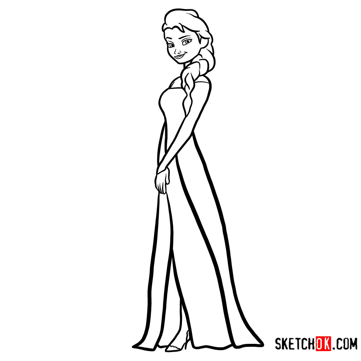 How to draw Princess Elsa | Frozen