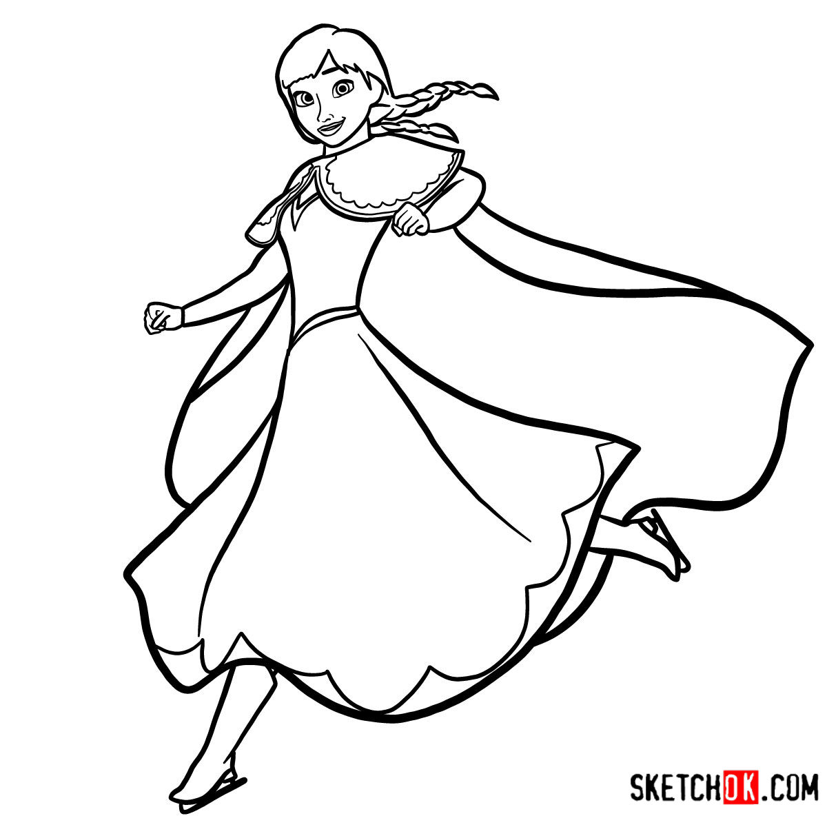 How To Draw Princess Elsa S Portrait Frozen Sketchok Easy Drawing The Best Porn Website