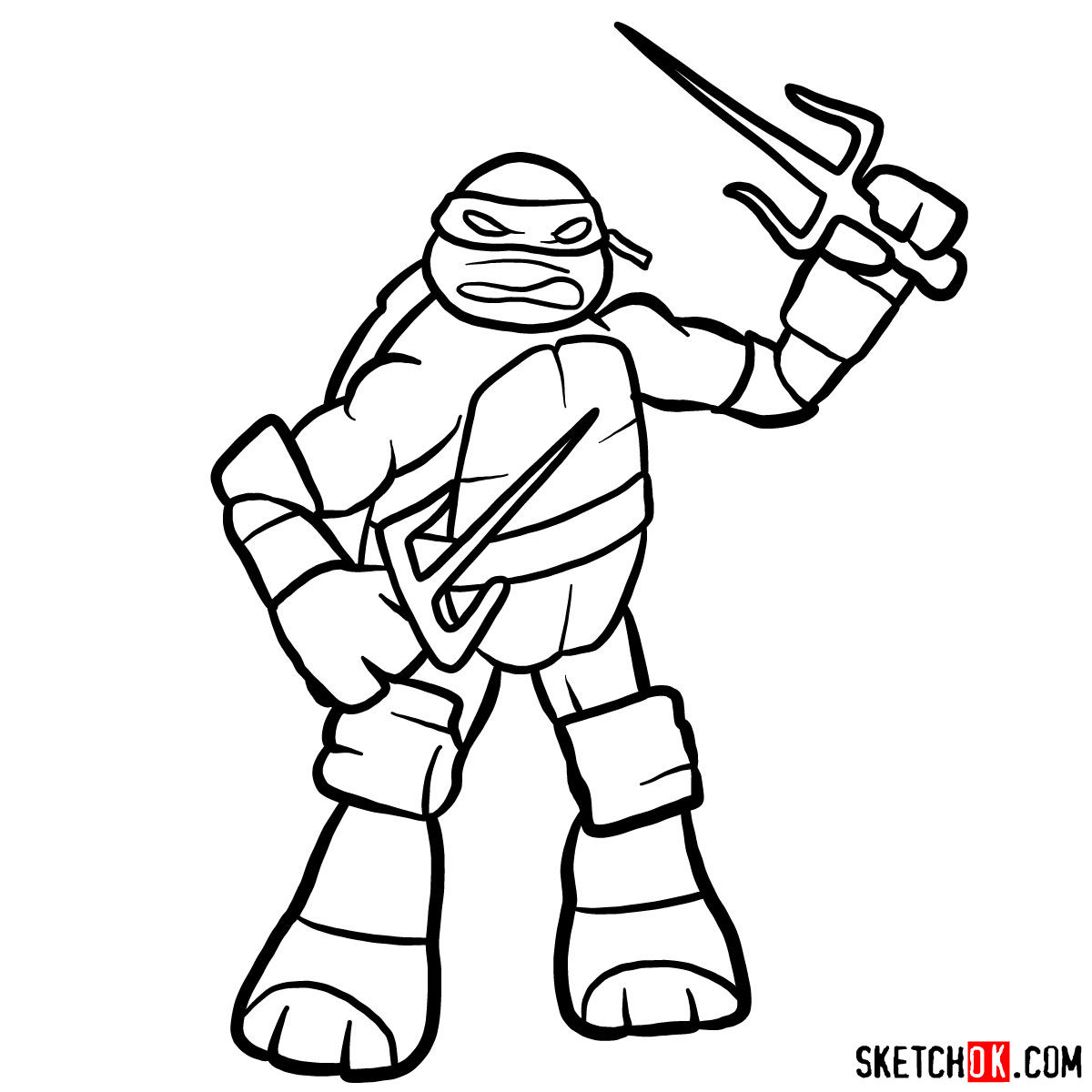 How to draw Raphael toy | TMNT