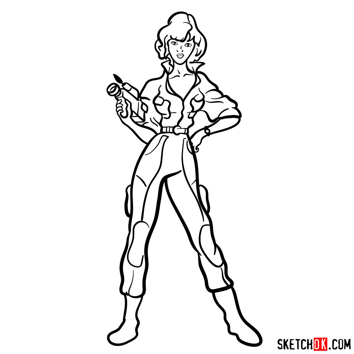 How to Draw Classic April O'Neil Sketching Channel 6's Star