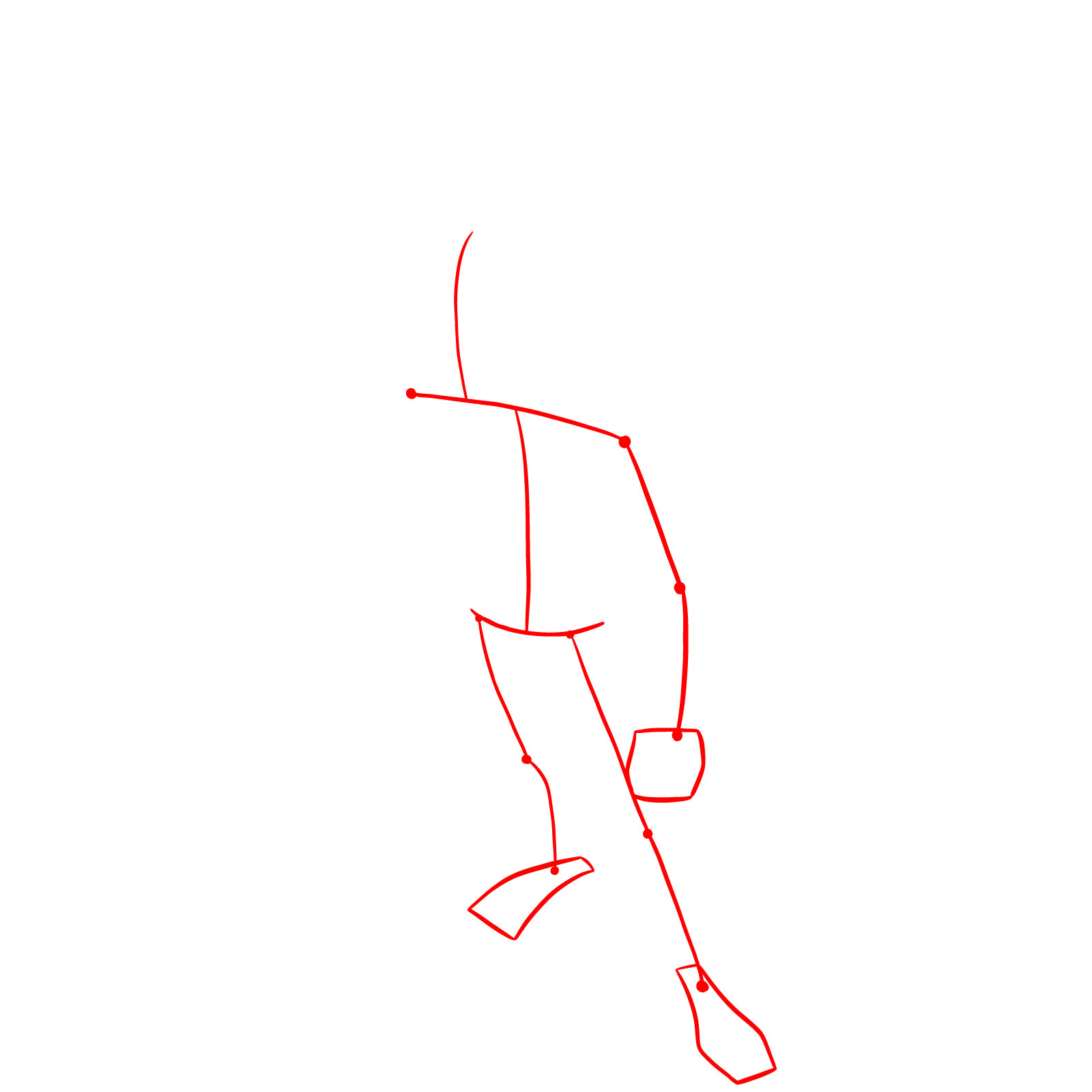 How to draw Donnie in Hamato Ninpō state - step 01