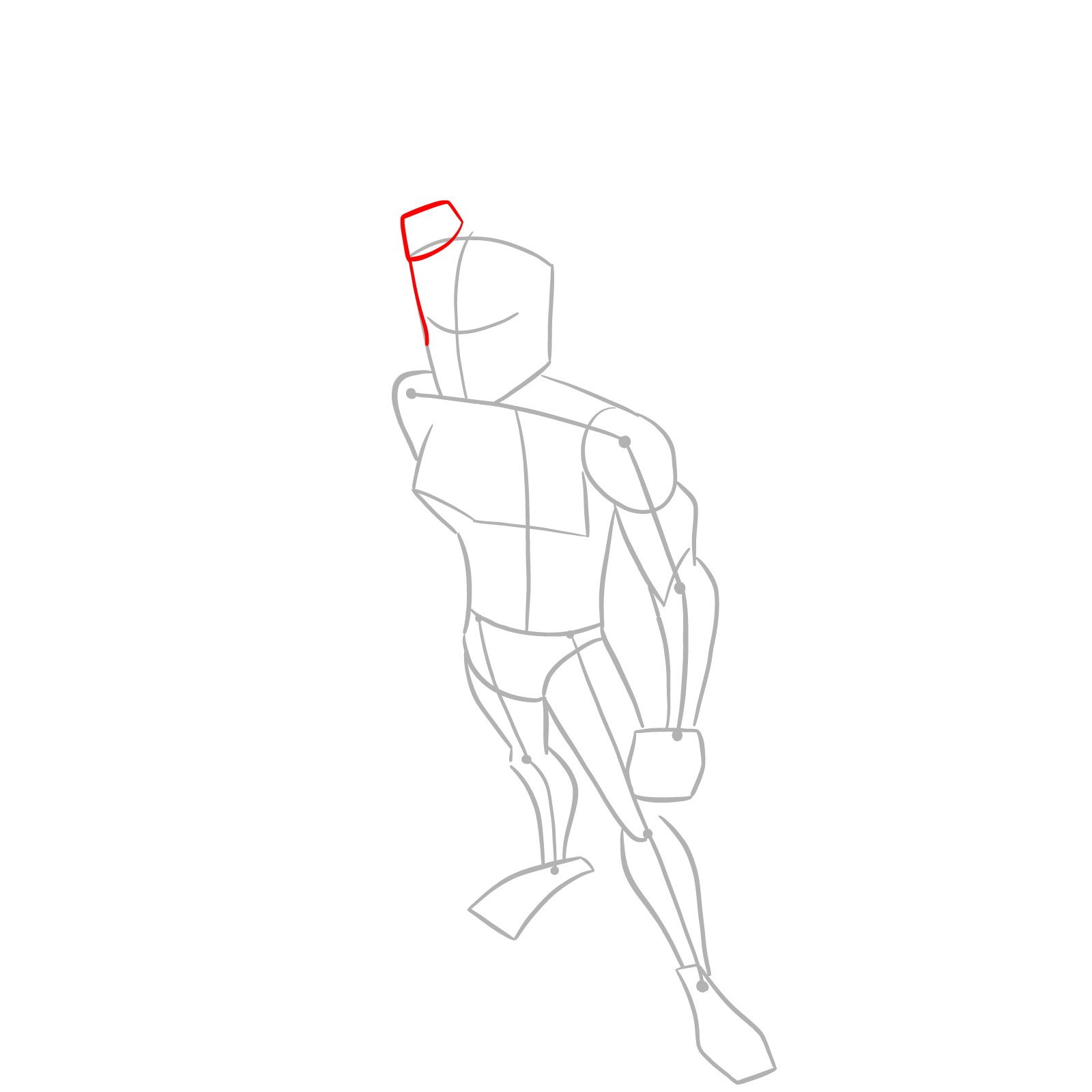 How to draw Donnie in Hamato Ninpō state - step 04