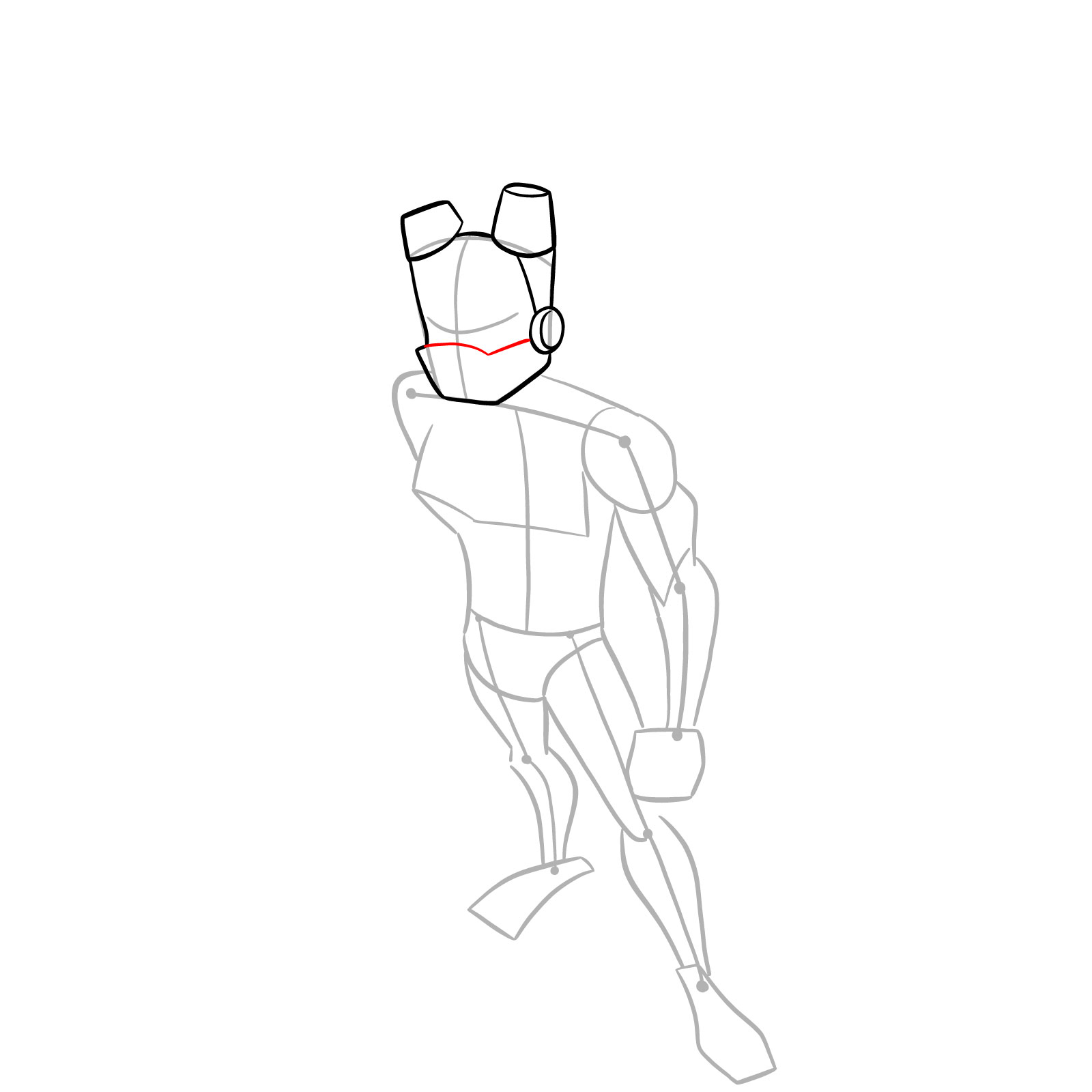 How to draw Donnie in Hamato Ninpō state - step 08