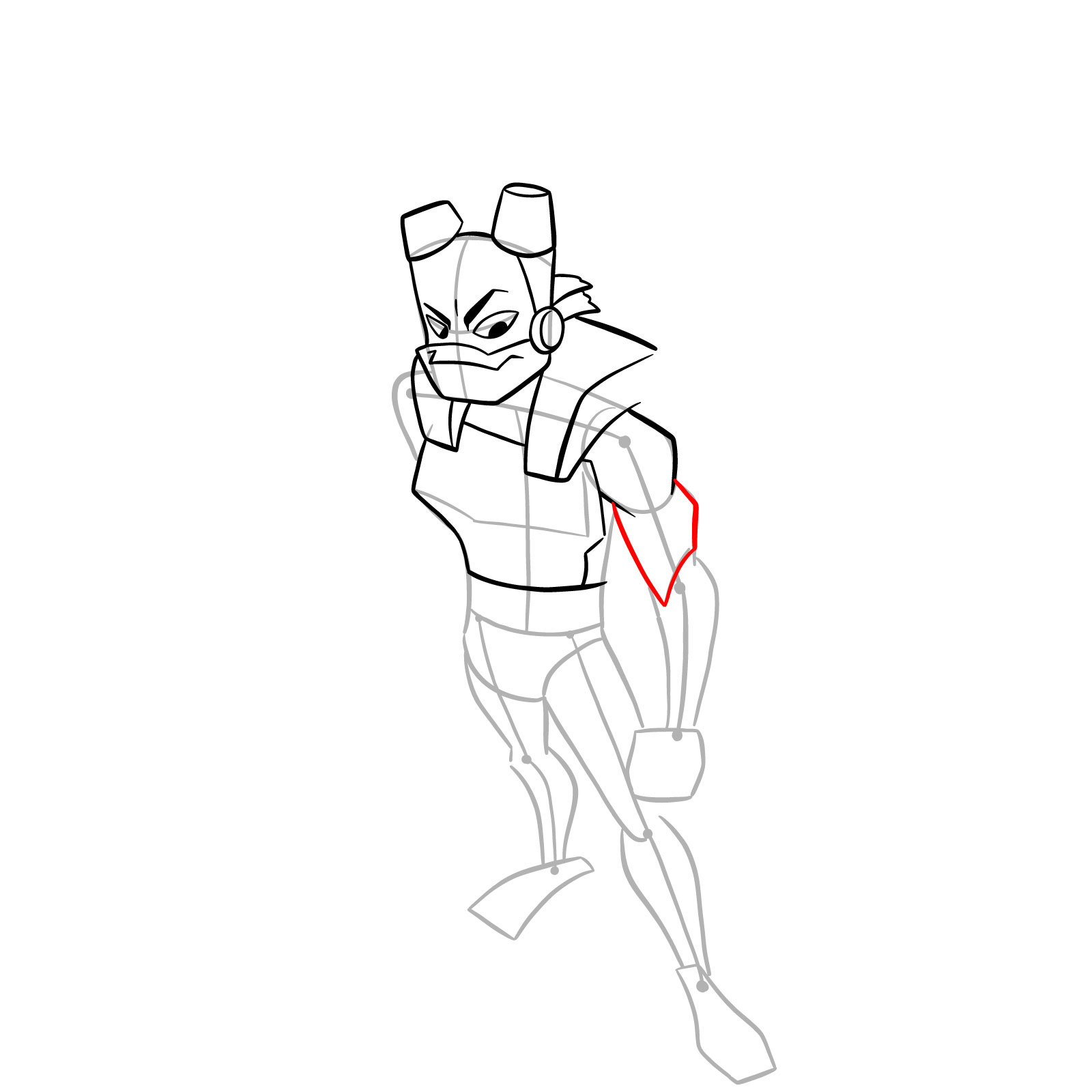 How to draw Donnie in Hamato Ninpō state - step 15