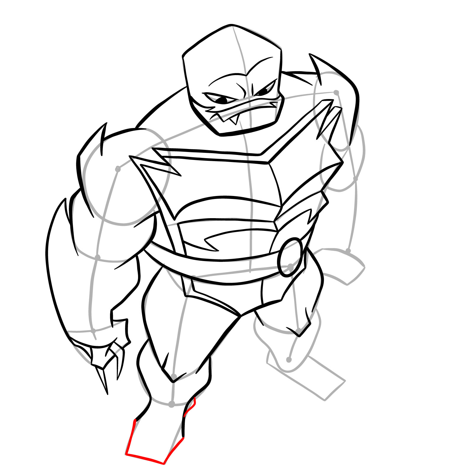 How to draw Raph in Hamato Ninpō state - step 22