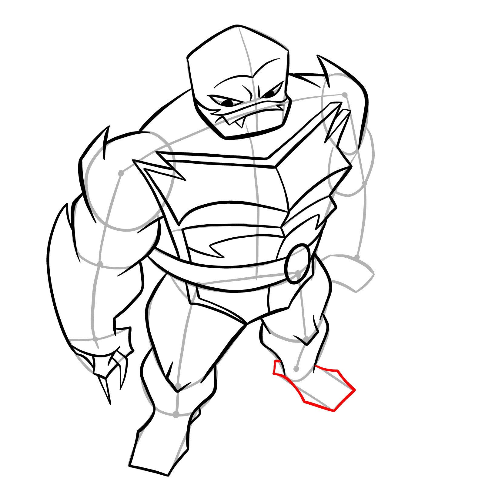 How to draw Raph in Hamato Ninpō state - step 24