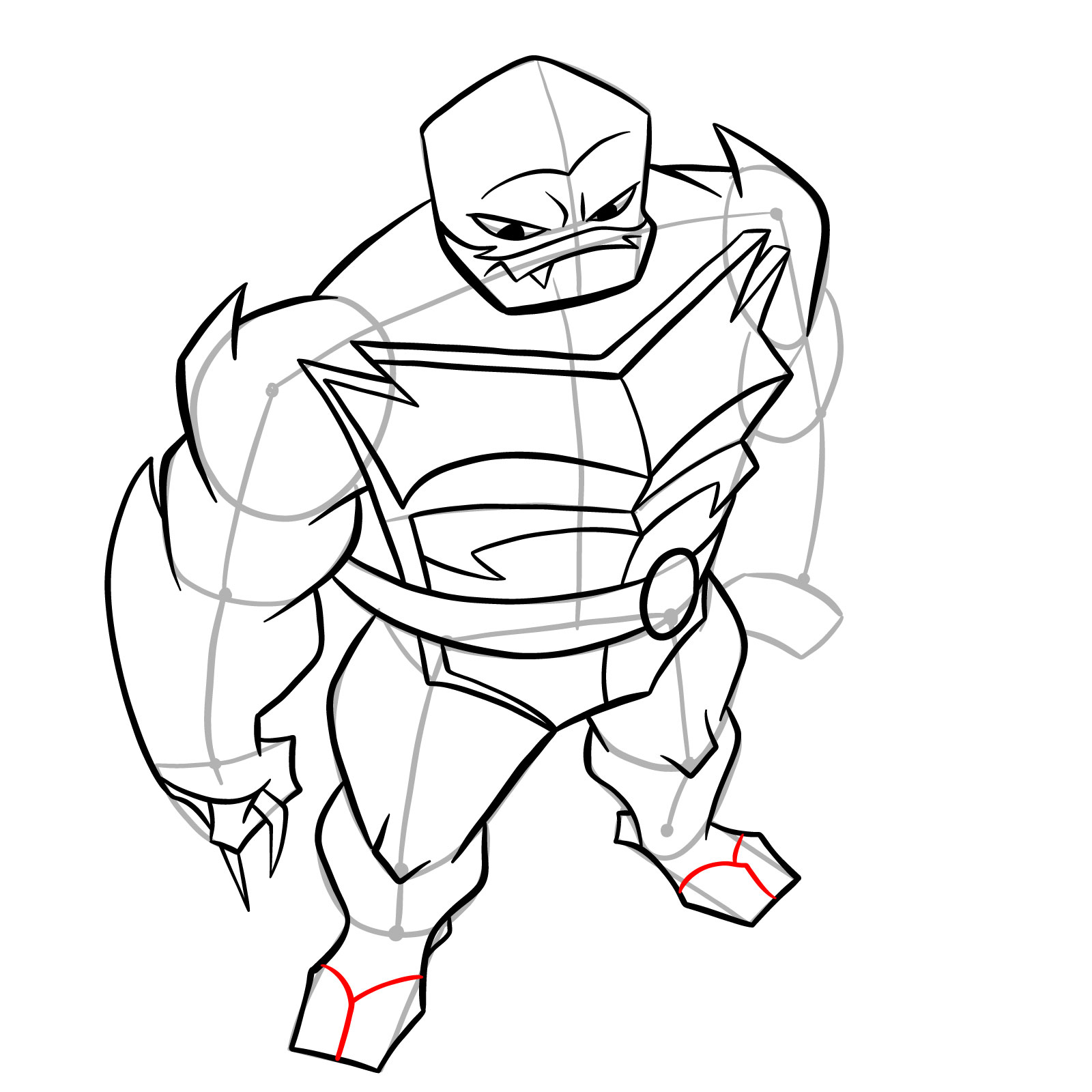 How to draw Raph in Hamato Ninpō state - step 25