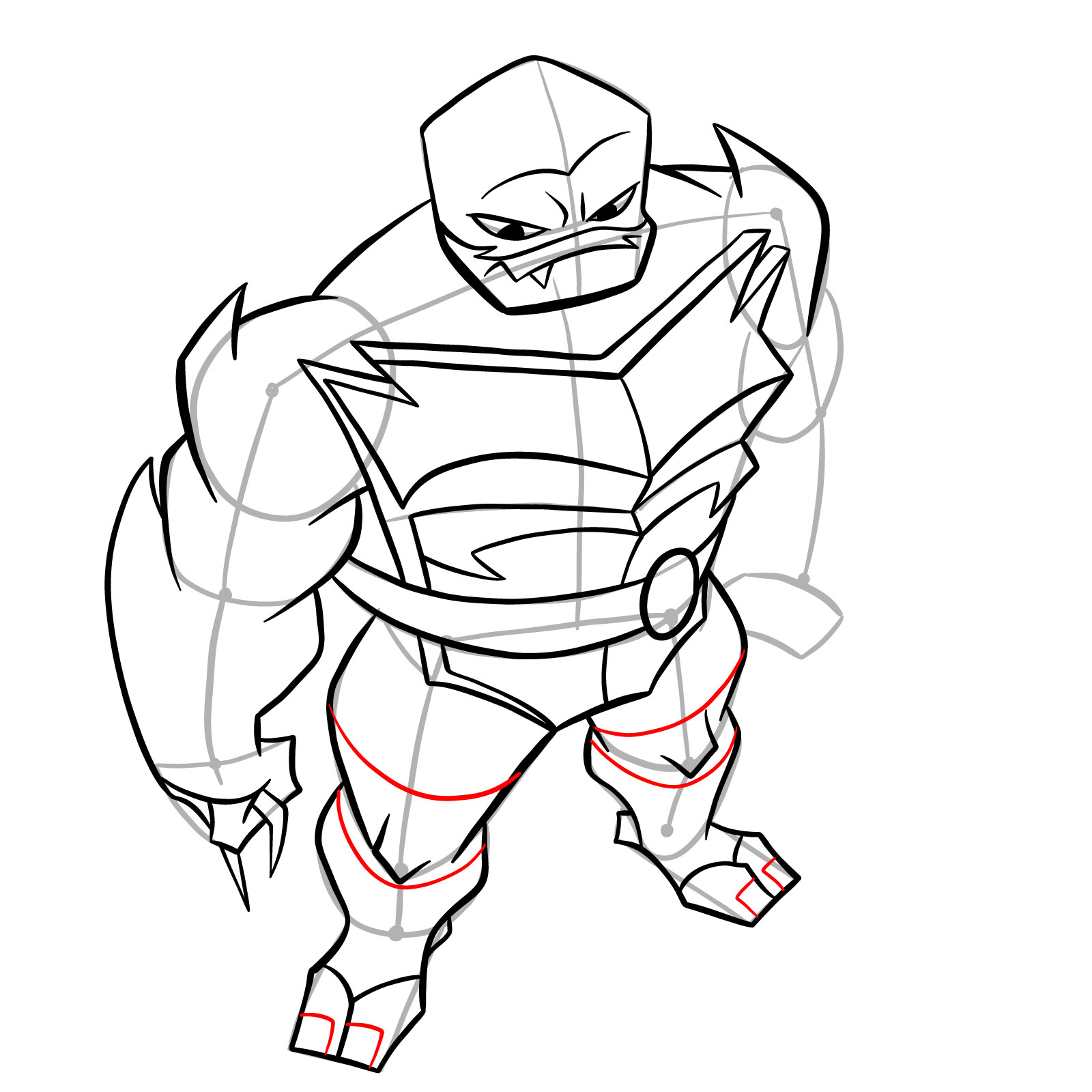 How to draw Raph in Hamato Ninpō state - step 26